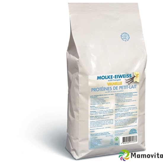 Biosana Molke Eiweiss Pulver Vanille Beutel 2kg buy online