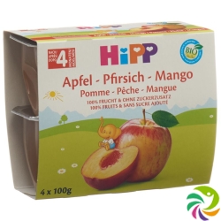 Hipp Fruchtpause Apfel Pfirsich Mango 4x 100g