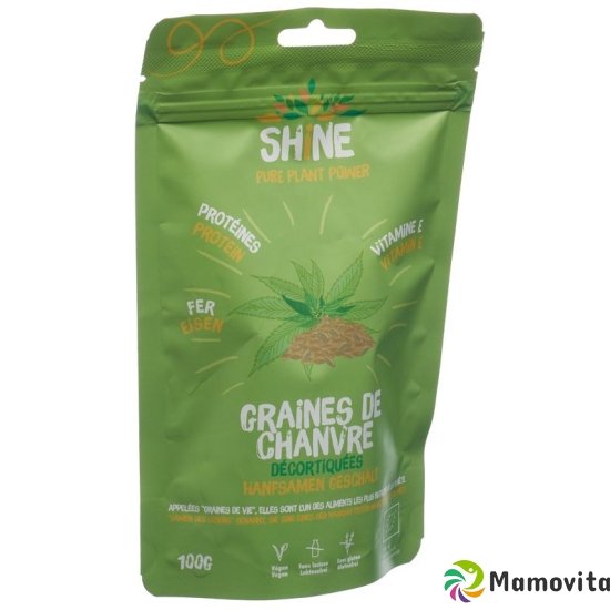 Shine Hanfsamen Geschält Bio Beutel 100g buy online