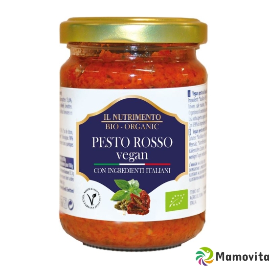 Il Nutrimento Pesto Rosso Pikant Bio Glas 130g buy online