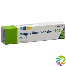 Magnesium Sandoz Brausetabletten 243mg Dose 20 Stück