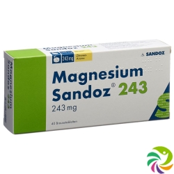 Magnesium Sandoz Brausetabletten 243mg (neu) Dose 40 Stück