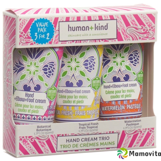 Human+kind Hand Cream Trio 3 Tube 50ml buy online