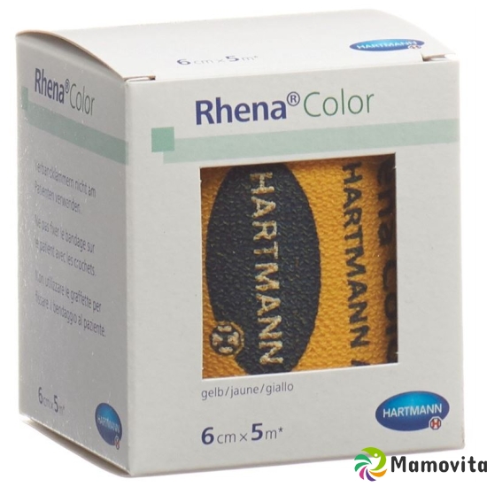 Rhena Color Elastic Bandages 6cmx5m Yellow buy online