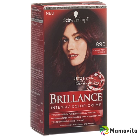 Brillance 896 Schwarzrot Organdi buy online