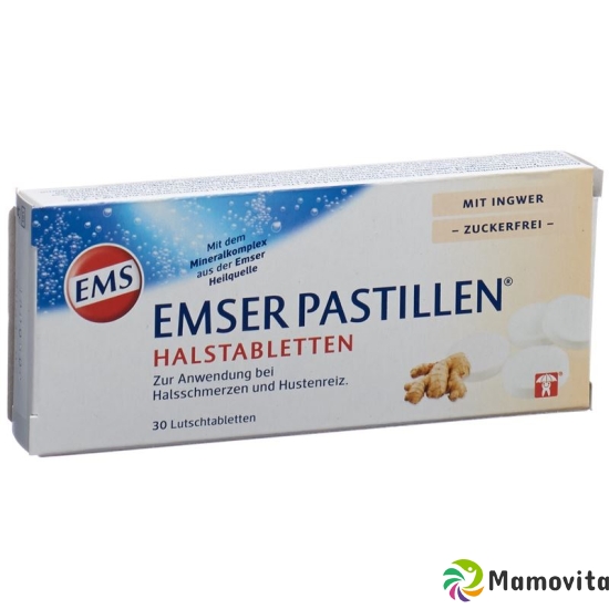 Emser Pastillen Zuckerfrei mit Ingwer 30 Stück buy online