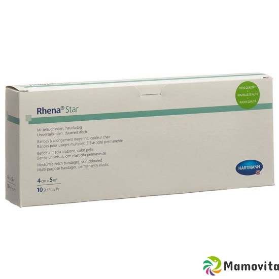 Rhena Star Elastisch Binden 4cmx5m Hautfarbig Offen 10 Stück buy online