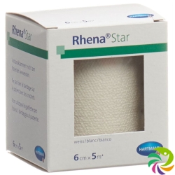 Rhena Star Elastic Bandages 6cmx5m White