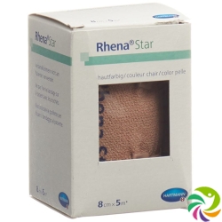 Rhena Star elastic bandages 8cmx5m skin color