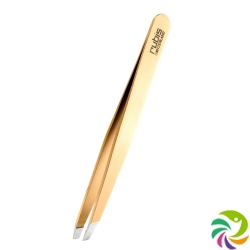 Rubis tweezers oblique gold