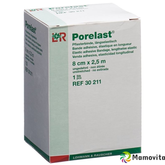 Porelast Pflasterbinde 8cmx2.5m Ep buy online