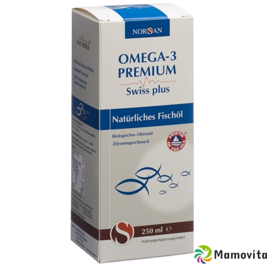 Norsan Omega-3 Premium Swiss Plus Öl Flasche 250ml buy online