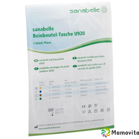 Sanabelle Beinbeuteltasche U920 Grösse S Gelb buy online