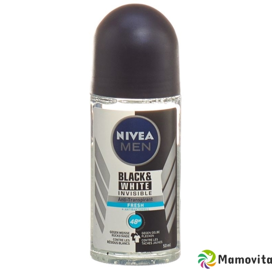 Nivea Male Invisible Black&White Fresh Roll-On Antitranspirant 50ml buy online