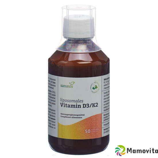 Sanasis Vitamin D3/k2 Liposomal 250ml buy online