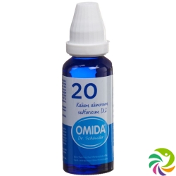 Omida Schüssler No20 Kal Alum Sul Dil D 12 30ml