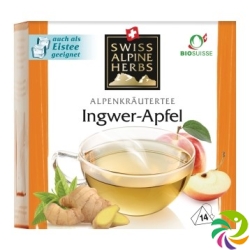 Swiss Alpine Herbs Ingwer-Apfel Tee Knos Ch 14 Stück