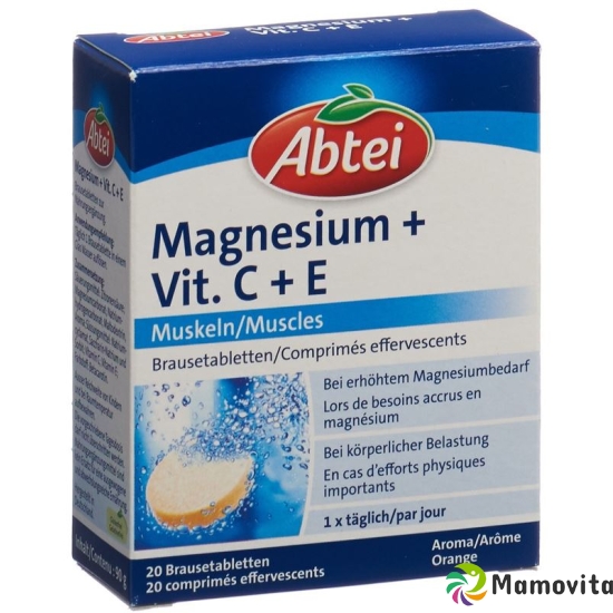 Abtei Magnesium + Vit C + E Brausetabletten 20 Stück buy online