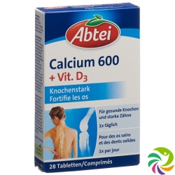 Abtei Calcium 600 + Vit D3 Tabletten 28 Stück