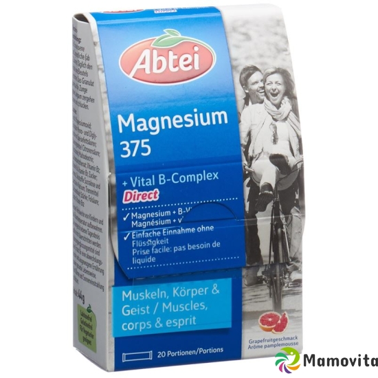 Abtei Magnesium 375 + Vital B-Complex sachet 20 pieces buy online