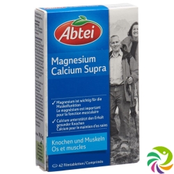 Abtei Magnesium Calcium Supra Filmtabletten 42 Stück