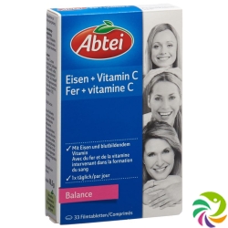 Abtei Eisen + Vitamin C Balance tablets 33 pieces