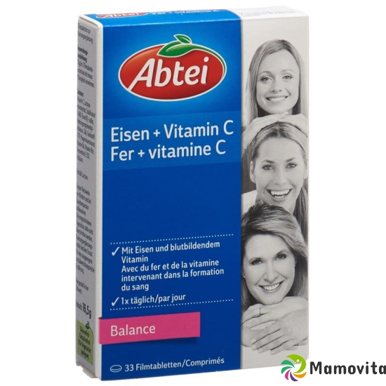 Abtei Eisen + Vitamin C Balance tablets 33 pieces buy online