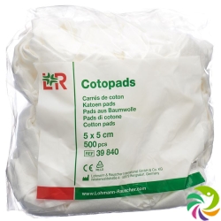 Cotopads Pads Aus Baumwolle 5x5cm Beutel 500 Stück