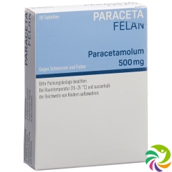 Paracetafelan Tabletten 500mg 20 Stück