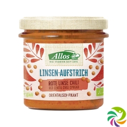 Allos Linsen Aufstrich Rote Linsen Chili Bio 140g