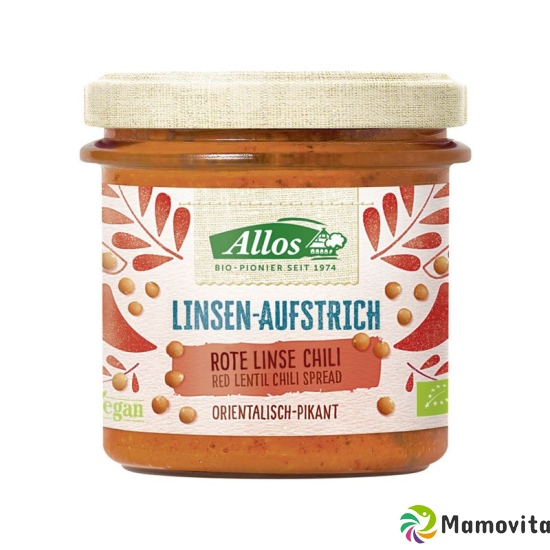 Allos Linsen Aufstrich Rote Linsen Chili Bio 140g buy online