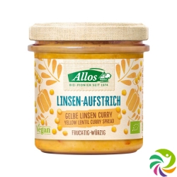 Allos Linsen Aufstrich Gelbe Linse Curry Bio 140g