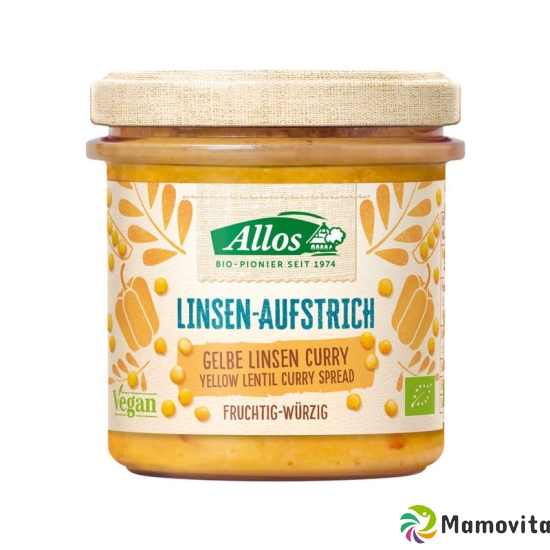 Allos Linsen Aufstrich Gelbe Linse Curry Bio 140g buy online