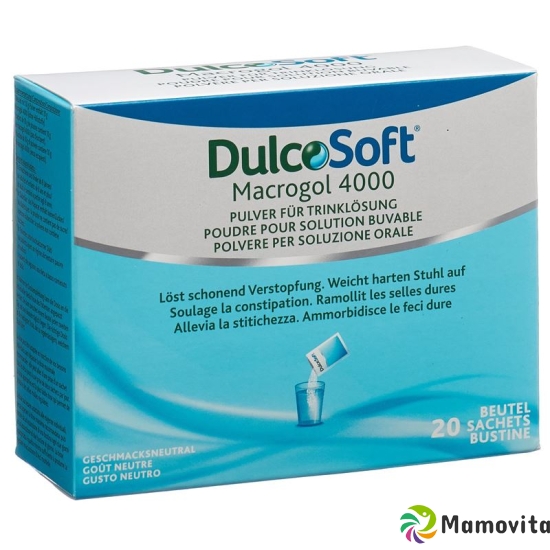 Dulcosoft Macrogol 4000 powder for drinking solution 20 bags 10g buy online