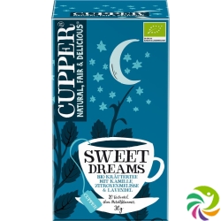 Cupper Sweet Dreams Kräutertee Kam Mel Bio 20 Stück