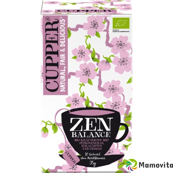 Cupper Zen Balance Kräutertee Zitr Euk Bio 20 Stück buy online