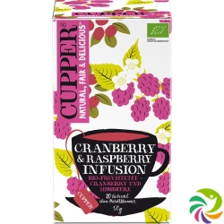 Cupper Cranberry & Himbeer Früchtetee Bio 20 Stück