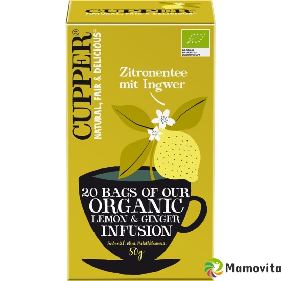 Cupper Zitronentee mit Ingwer Bio 20 Stück buy online