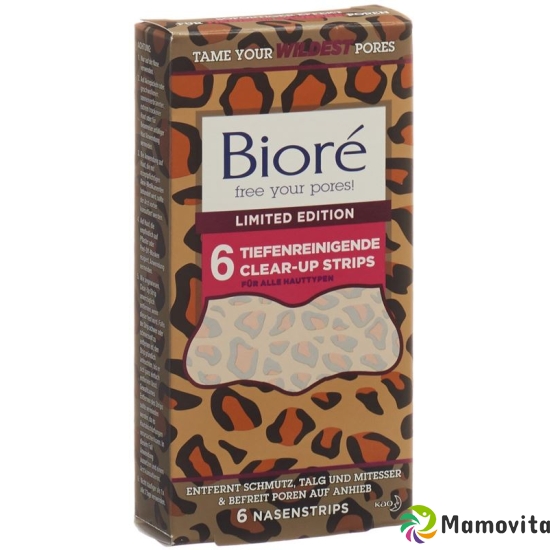 Biore Tiefenreinig Clear-up Strip Cheet Wild 6 Stück buy online