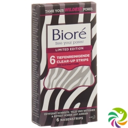 Biore Tiefenreinig Clear-up Strip Lim Zebra 6 Stück