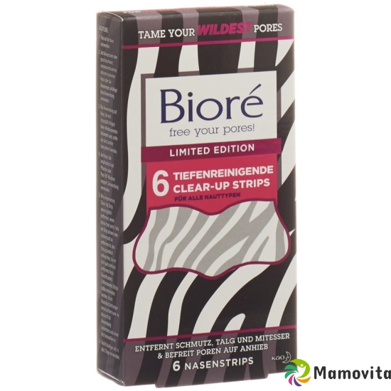 Biore Tiefenreinig Clear-up Strip Lim Zebra 6 Stück buy online