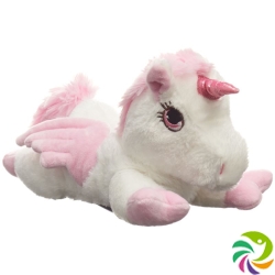 Habibi Plush Pegasus Weiss mit Rosa Glitzerho