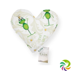 Sky green children's rape pillow 25x23cm Heart Kiss Me