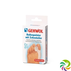 Gehwol ball pad with toe divider