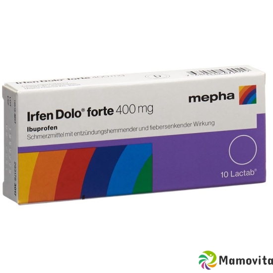 Irfen Dolo Forte Lactab 400mg 10 Stück buy online