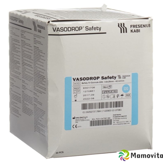 Vasodrop Safety 22g 25mm/s 50 Stück buy online