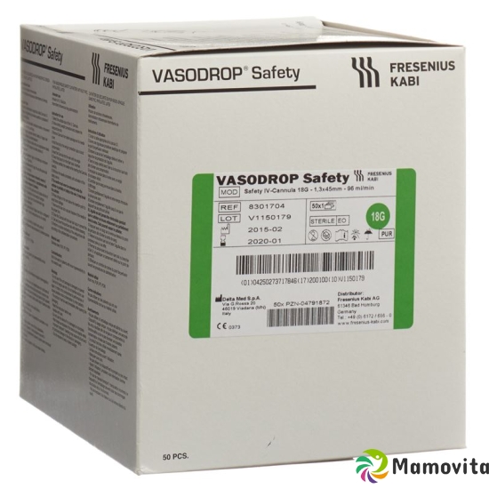 Vasodrop Safety 18g 45mm/s 50 Stück buy online