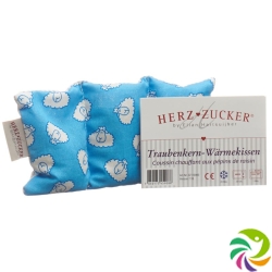 Herzzucker grape seed pillow 18x14cm baby sheep