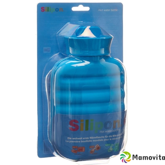 Silipon hot water bottle 1L Blue Made of silicone buy online