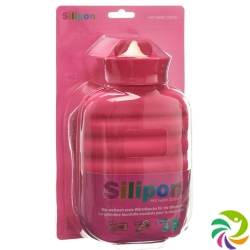 Silipon hot water bottle 1L Pink Made of silicone